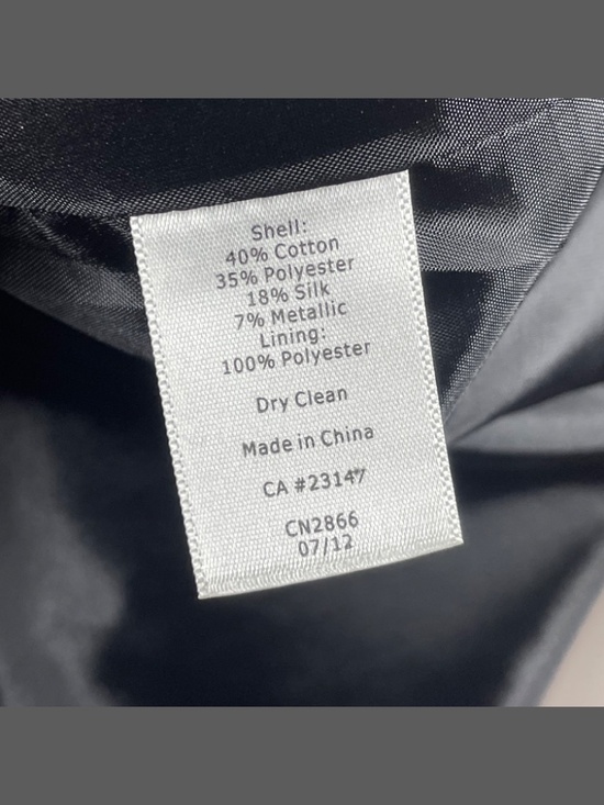 NEW Talbots Skirt Womens 12 black pink gold floral pencil filigree - Picture 4 of 7